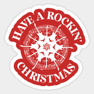 Have A Rockin' Christmas Sticker